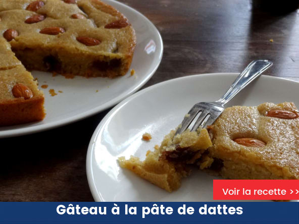 Gâteau à la pâte de dattes